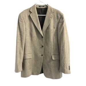 Arnold Brant Blazer Colombo Mink Cashmere Blend Mens Size 42L-T Brown